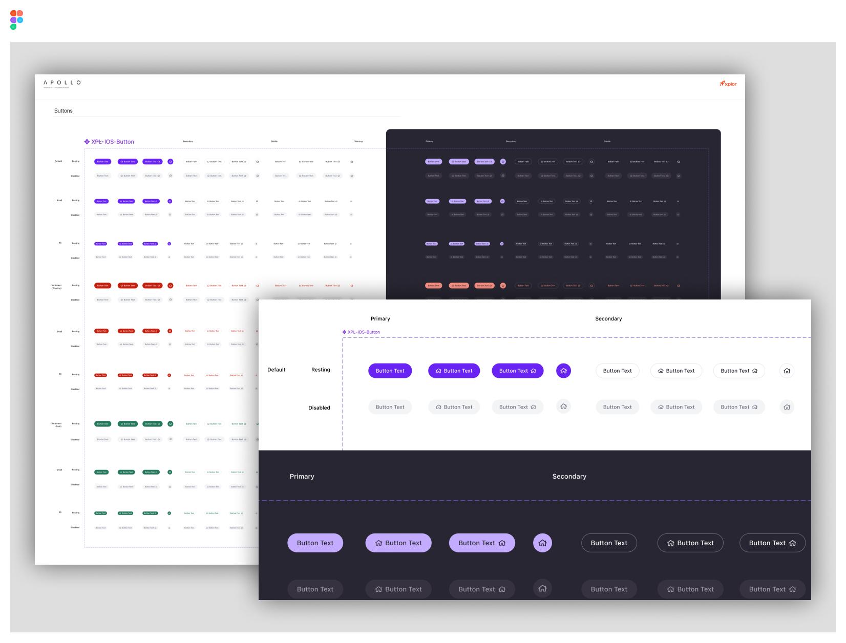 Apollo Design System buttons