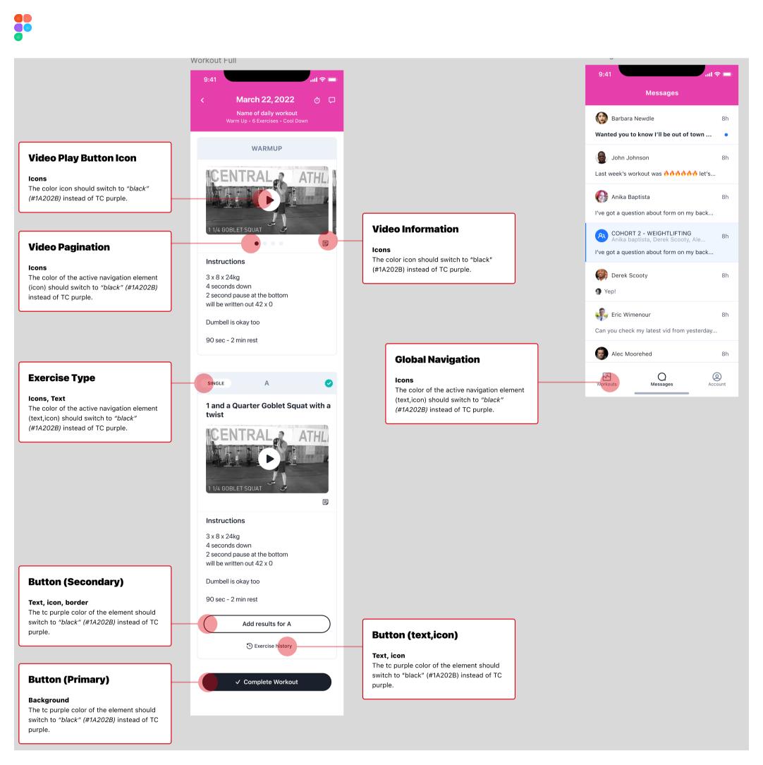 TrueCoach custom branding for athletes