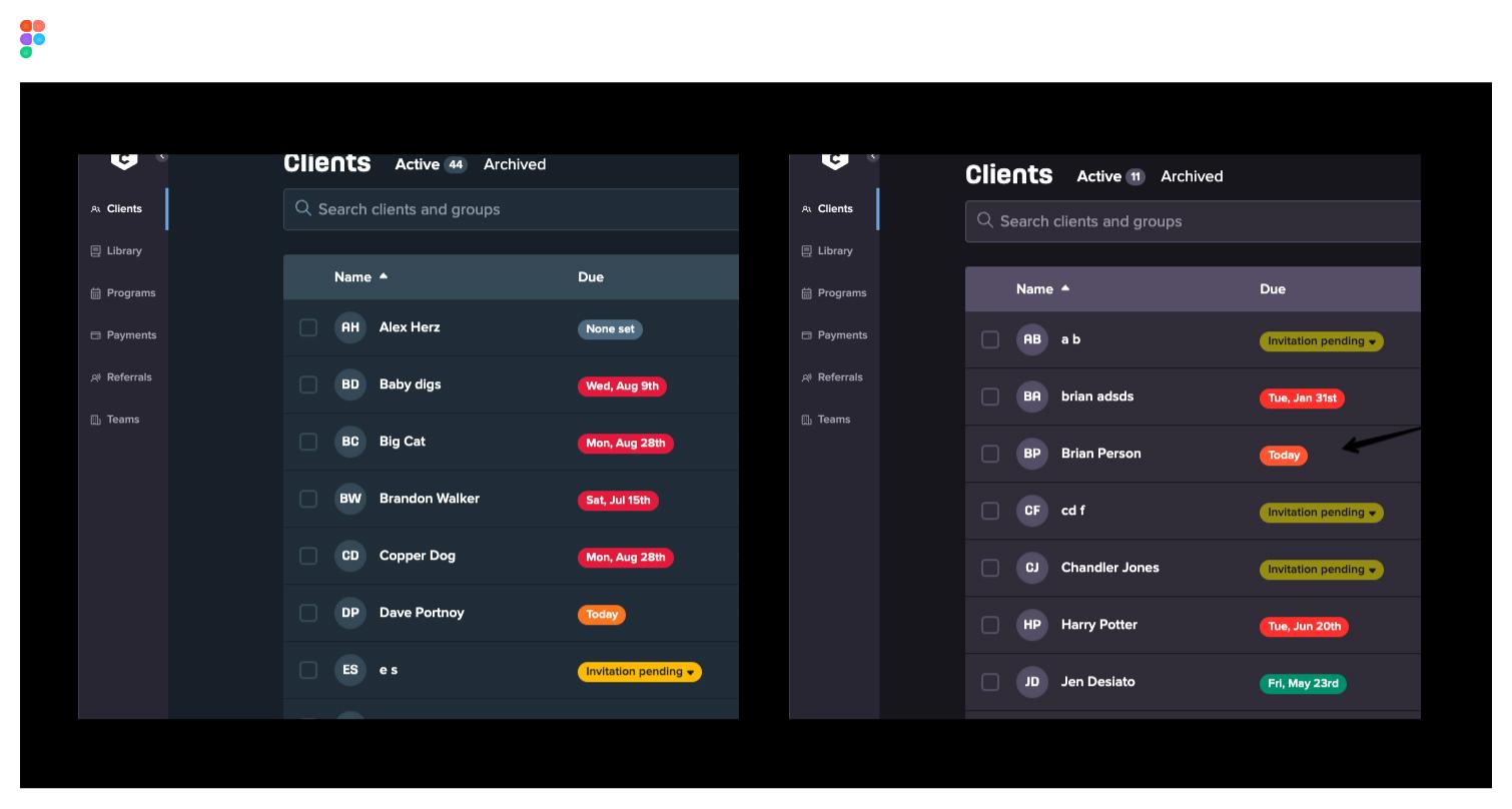 Color system before after