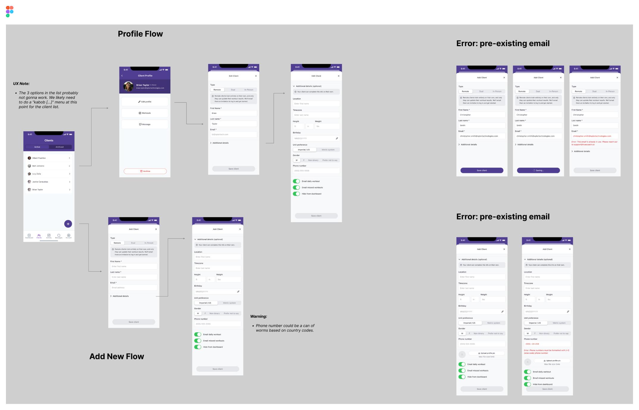 TrueCoach client management
