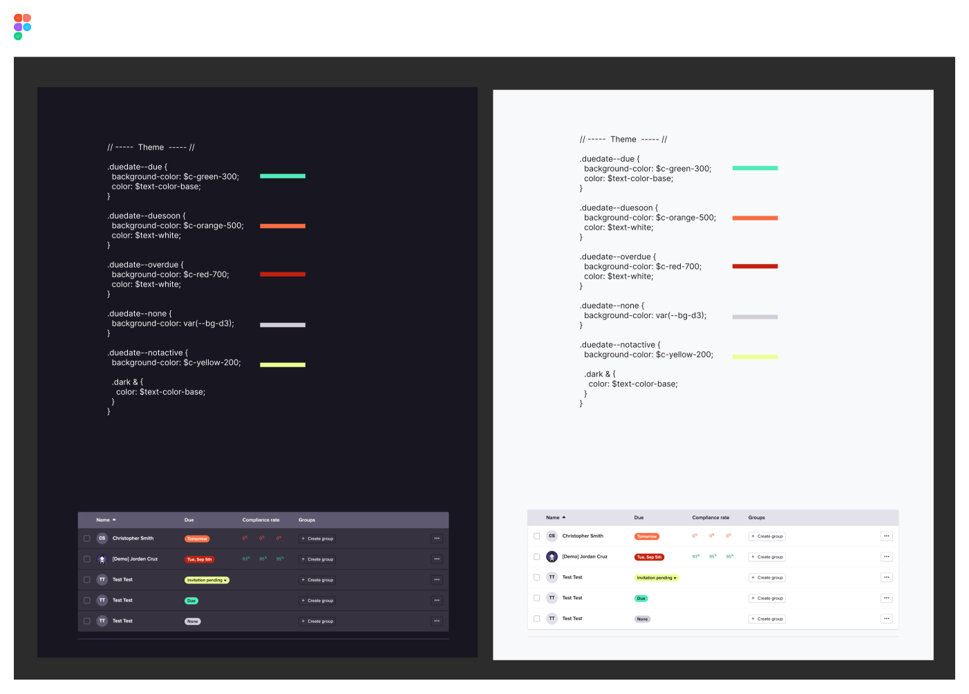 Color system fixes