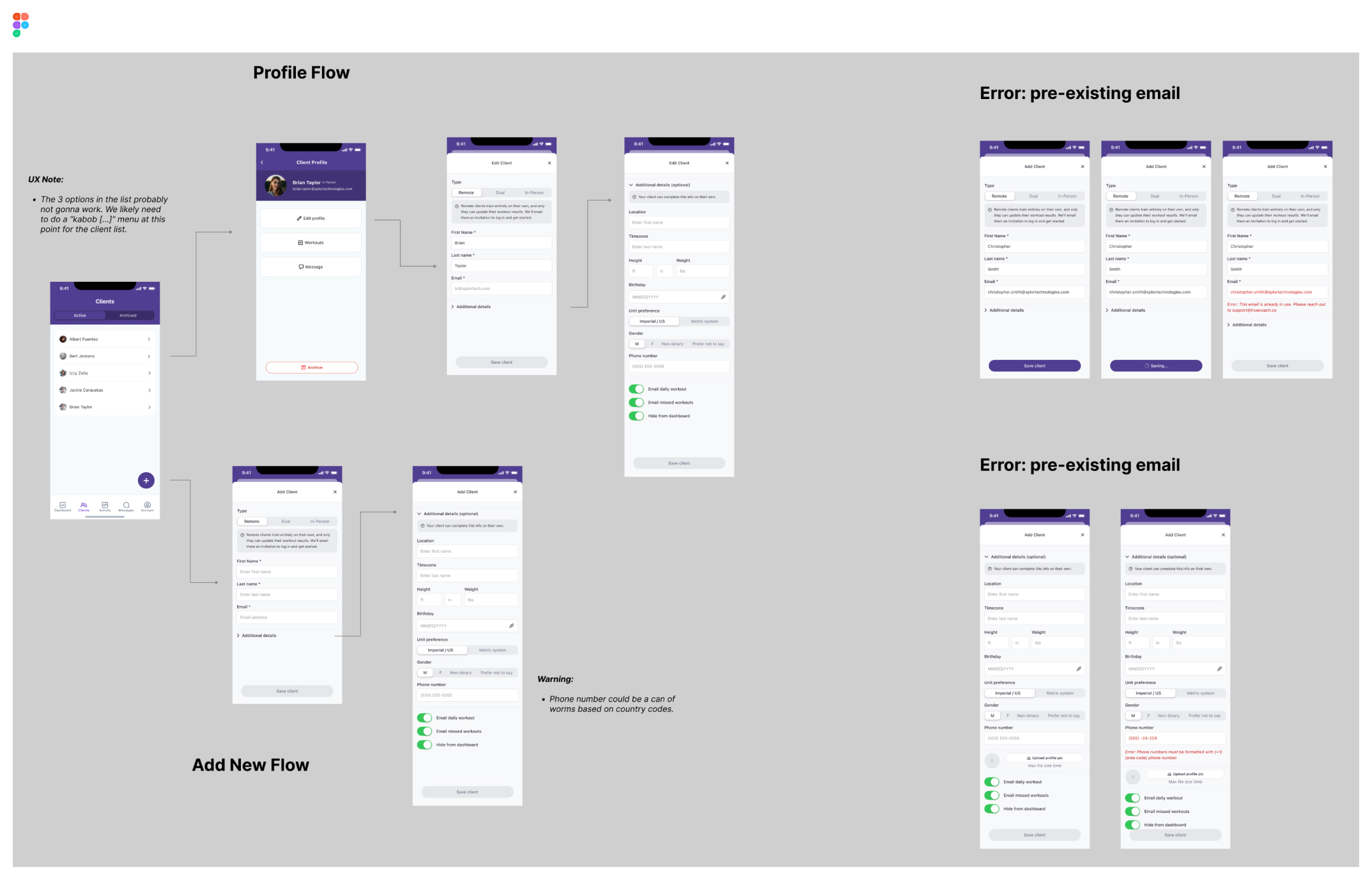 TrueCoach client management